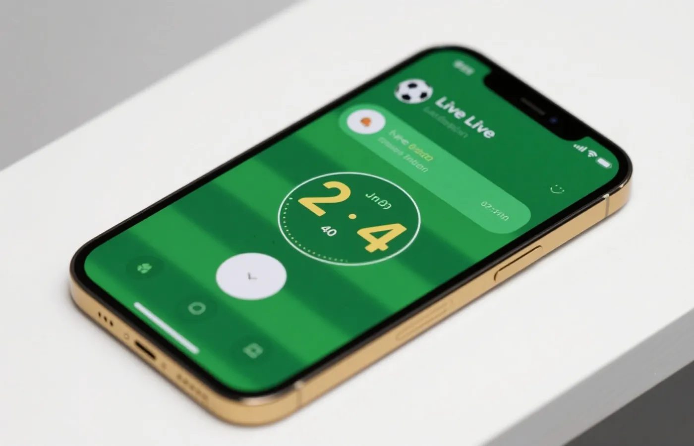 即时比分推送与锁屏展示示意图