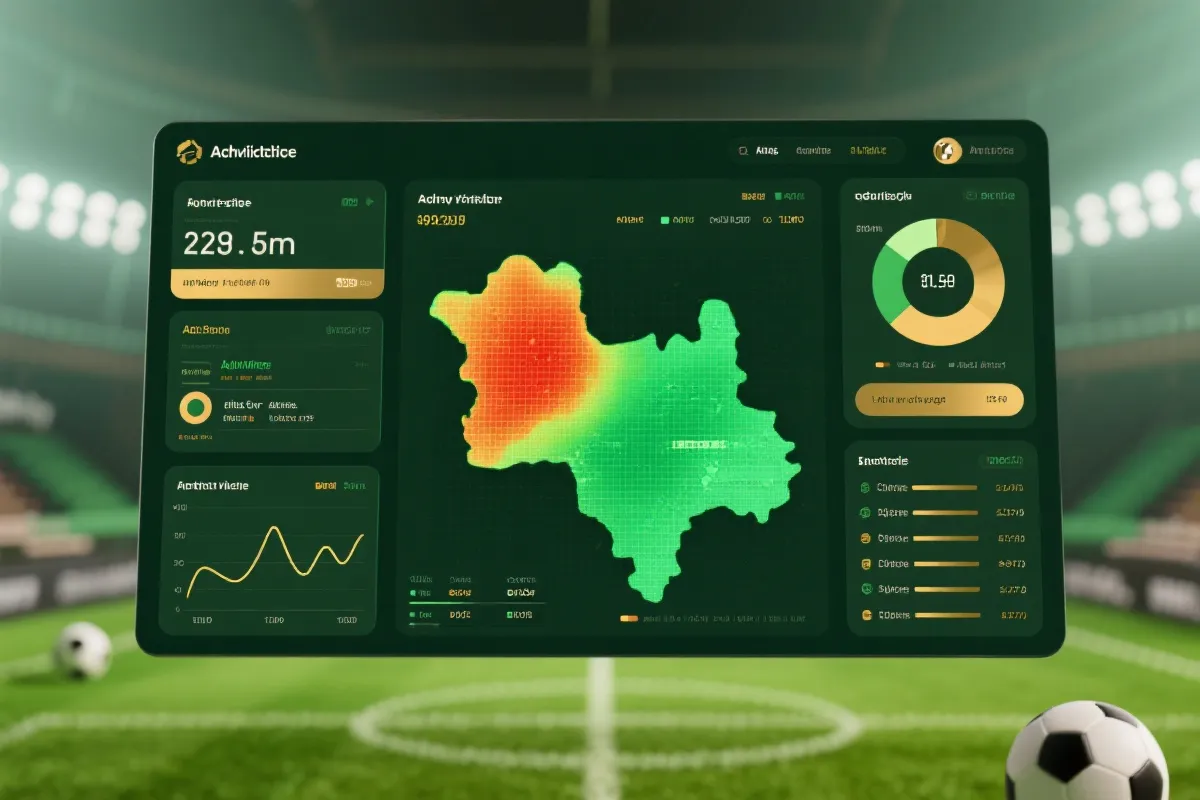 数据可视化与足球场示意插图